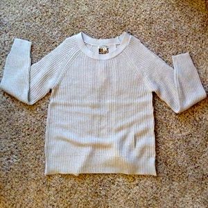 Moral Fiber Open Shoulder and Back Sweater